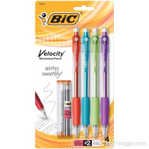 BIC Velocity Original Mechanical Pencil Thick Point (0.9mm) 4-Count - B0024EG6G2