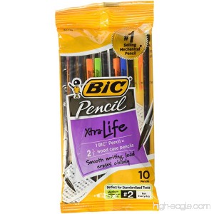 BIC Xtra-Life Mechanical Pencil Clear Barrel Medium Point (0.7mm) 10-Count - B00260X7F2