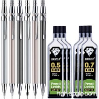 ExcelFu Mechanical Pencil Set  12 Pieces 0.5 mm and 0.7 mm Mechanical Pencils with HB Lead Refills for Drawing  Writing  Signature - B07CZ86SF6