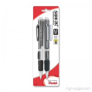 Pentel Side FX Automatic Pencil with Eraser Refill 0.5mm Assorted 2 Pack (PD255EBP2) - B002VL5I8A