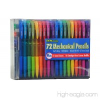 TEK Writer 72 Mechanical Pencils Bulk Set- Plus 220 Lead and 18 Smudge-Free Eraser Refills - B00LAET06K