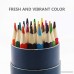 Colored Pencils Safe Bright Color Watercolor Pencil 24 Count Easy Coloring Sturdy Not Easy Breaking Great for Sketch Art Coloring Books with Cylinder Package (24 colors) - B078N7T593