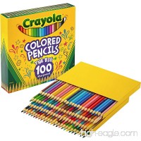 Crayola 688100 Long Barrel Colored Woodcase Pencils  3.3 mm  100 Assorted Colors/Set - B075Y2THH9