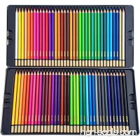 Deluxe Colored Pencils Set (72 Bright Colors) with Metal Case & Coloring eBook | Drawing Kit for Kids and Adults | Art Supplies for Sketching  Shading  Drafting | Great Gift for Beginner & Pro Artists - B01B212OUO