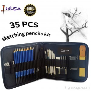 Lasten Drawing Pencils for Artists Art Supplies Kit for Artists Sketch Pencils Set Graphite Pencils 35 Pcs Shading Pencils for Students Artists Drawing Beginners - B01LZGFYGC