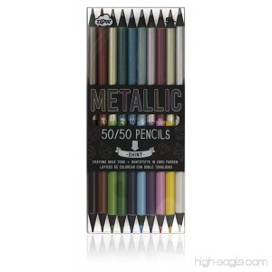 NPW-USA 50/50 Metallic Color Pencil Set 10-Count - B01D8RYZ5C