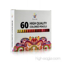 Positive Art Colored Pencils—60 Unique Colors Premium Pre-sharpened—Perfect for adult coloring books Drawing  Sketching  and Crafting Projects — Bold Vibrant Colors —3.3mm Precision Tips - B01JWJ3O84