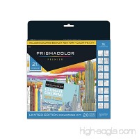 Prismacolor Premier Soft Core Pencils Adult Coloring Book Kit  New York City  21 Pieces - B072F2XGWQ