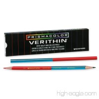 Prismacolor Verithin Colored Pencil  Red/Blue  12 Count - B000JCPFX6