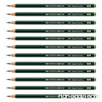 Faber-Castell Pencils  Castell 9000 Graphite art 2B pencils for drawing  sketching - 12 Artist pencils - B01JLVJMKM