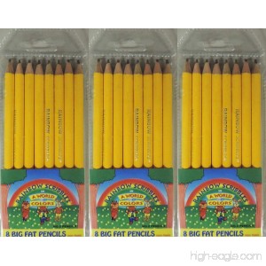 Rainbow Scribblers 24 pack of Beginner Big Pencils for kids preschoolers kindergarten toddlers - B01N5YFZX4