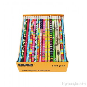 SKKSTATIONERY Assorted Colorful Pencils Pencil Assortment Awards & Incentives Pencils 2 HB 144/box. - B07BWK9P5P