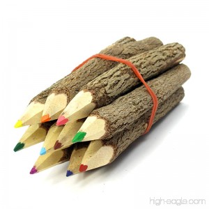 TropicaZona Branch & Twig Assorted Colored Pencils 10-Pack Approximately 3.5 Inches Long Small Size Fits Nicely in Child's Hand - B005659FP0