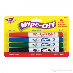 4-Pack Standard Colors Wipe-Off® Markers - B000FA6KKE