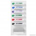 6-Slot Wall Mounted Metal Dry Erase Marker and Eraser Holder / Vertical Storage System White - B01MZ6YMW5