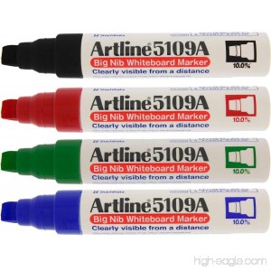 Artline 5109A Extra Thick Whiteboard Pens - Pack 4 - B00MPV9L2K