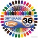 Best Dry Erase Markers (BULK SET OF 36!) in Assorted Colors - Usable on any Whiteboard Surface - Fine Point White Board Pens in 12 Different Colors - Including Black Neon Red Green Blue & More - B01FKPQ76U