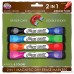 Board Dudes Double-Sided Magnetic Dry Erase Markers Assorted Colors 4-Pack (DDX89) - B0028N6QTG
