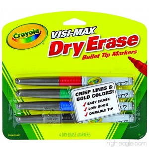 Crayola Dry Erase Markers (4 Count) Visimax FL - B00IYDMBKM
