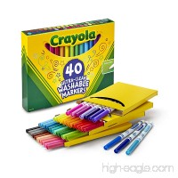 Crayola Ultra-Clean Washable Markers  Fine Line  40 Count - B019592A6I
