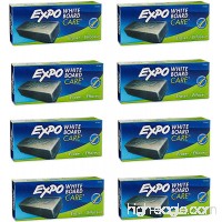 Expo 81505 Block Eraser Dry Erase Whiteboard Board Eraser  Soft Pile  5 1/8 W x 1 1/4 H - Pack of 8 - B0106I2G20