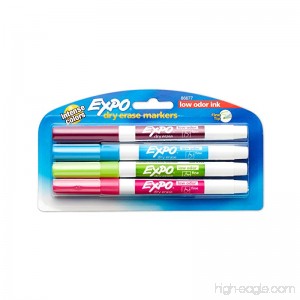 EXPO 86677 Low-Odor Dry Erase Markers Fine Point Fashion Colors 4-count - B000GP0VQW