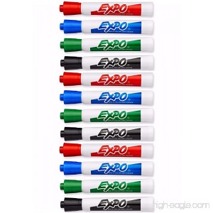 EXPO Original Dry Erase Markers Chisel Tip Assorted Colors 12-Count - B06Y2FZJP7