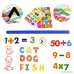 Frameless Wall Dry Erase Magnetic Whiteboard Sheets for Kids Easel Drawing and Learning with Washable Crayons and Magnetic Letters Blocks Numbers and Tangram - B076J7G7WG