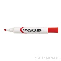 Marks-A-Lot Dry Erase Marker  Red  Pack of 12 (24407) - B00006IFF8