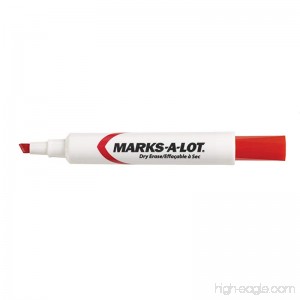 Marks-A-Lot Dry Erase Marker Red Pack of 12 (24407) - B00006IFF8