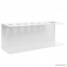 Set of 2 Wall Mountable Metal Dry Erase Whiteboard Marker & Eraser Holder Tray White - B01MRZH090