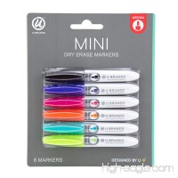 U Brands Low Odor Mini Dry Erase Markers  Medium Point  Assorted Colors  6-Count - B01601C848
