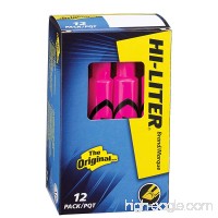 HI-LITER Desk Style  Fluorescent Pink  Box of 12 (24010) - B004E5B05Q