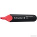 Schneider Job Chisel Tip Highlighter Red (Coral) Box of 10 (1502) - B004GTMOMS