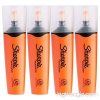 Sharpie Clear View Fluorescent Highlighters  Chisel Tip  Smear Guard Ink (Orange  4-Pack) - B076W169RN