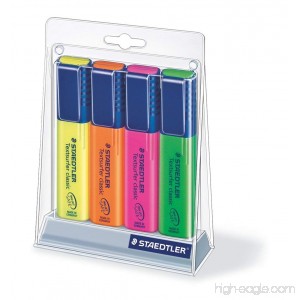 Staedtler Textsurfer Classic Highlighter 4 Color Set of Rainbow Colors 364SC4 - B002ZXWSLO