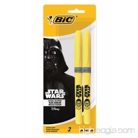 Star Wars BIC Brite Liner Grip Highlighter  Chisel Tip  Yellow  2-Count - B0758YRFWK