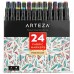 Arteza Fabric Markers Unique 24 Colors Permanent Dual-Tip Fabric Pens (Set of 24) - B079QHT3TD