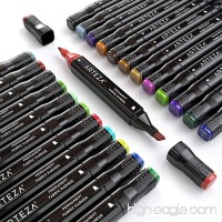 Arteza Fabric Markers  Unique 24 Colors  Permanent Dual-Tip Fabric Pens (Set of 24) - B079QHT3TD