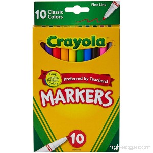 Crayola 10 Ct Fine Line Markers - B000K9DKIA