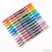Glitter Markers by ZEYAR Water based Extra Fine Point Nylon Tip Set of 12 Multiple Colors Odorless Acid Free Non-Toxic and Safe Environmental friendly Professional Paint Marker Manufacturer - B079DDDRKF