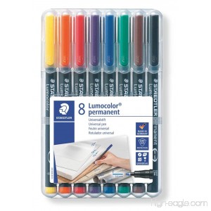 Lumocolor Permanent Marker Fine Set 8 - B000J6D9GW