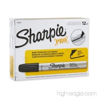 Sharpie 1794229 Pro Bullet Tip Industrial Strength Permanent Marker  Black  12-Pack - B006CUCC76