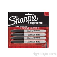 Sharpie Extreme Permanent Markers  Black  4-Count - B00UHJDFOM