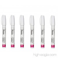 Sharpie Oil-Based Paint Marker  Medium Point  White Ink  Pack of 6 - B01MG996DM
