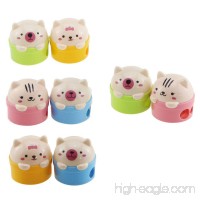 Acmer Cute Cartoon Animal Bear Two-Holes Pencil Sharpeners School Gift Prize for Kids - Great Quality  Pack of 8 - B07539JRZ6