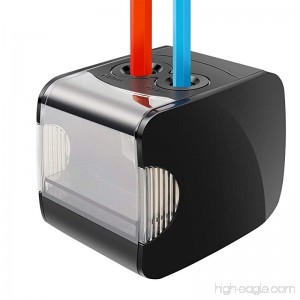 Electric Pencil Sharpener Battery Operated or USB Heavy Duty Colored Pencil Sharpener for Kids Artist Student and Professionals - B077MH2QZB