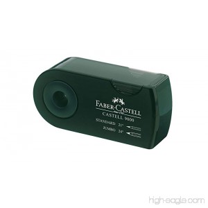 Faber-Castell 9000 Double-Hole Sharpener Box Green (FC582800) - B00BSHQFNK