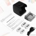 LOETAD Electric Pencil Sharpener (Classic Black) Durable and Portable Pencil Sharpener With Cleaning Brush Powered By USB or Battery Operated for No.2 and Colored Pencil at School Office Studio - B077X8T5HT