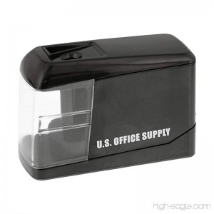 U.S. Office Supply Electric Pencil Sharpener - Battery or USB Powered - Sharpen Graphite and Colored Pencils - Home School Office - B01M1EB0W1